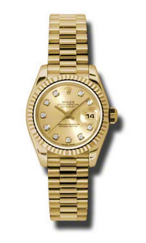 rolex lady datejust fluted